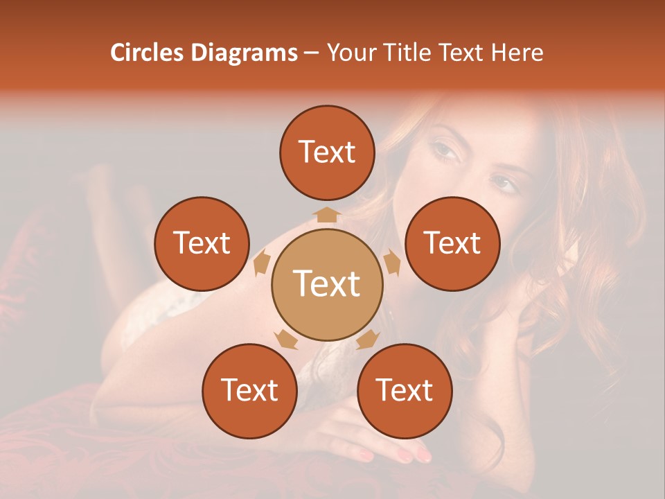 Lingerie Body Blonde PowerPoint Template