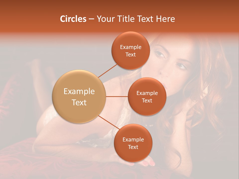 Lingerie Body Blonde PowerPoint Template