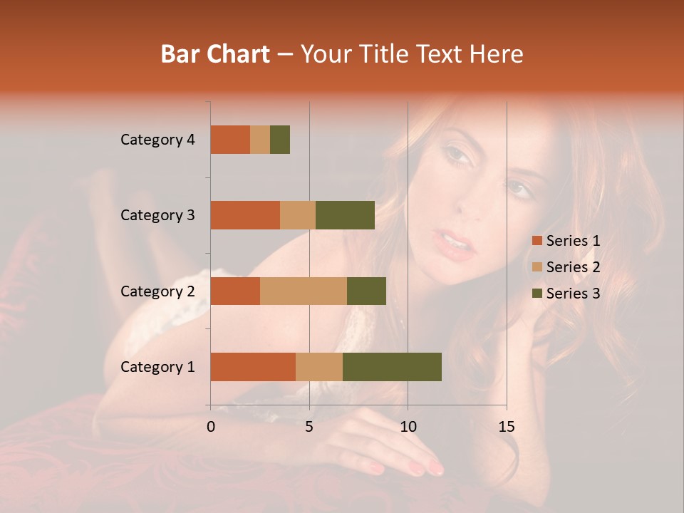 Lingerie Body Blonde PowerPoint Template