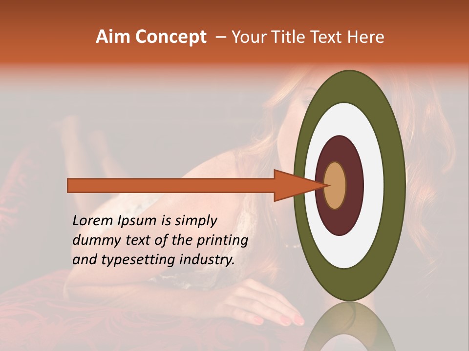 Lingerie Body Blonde PowerPoint Template