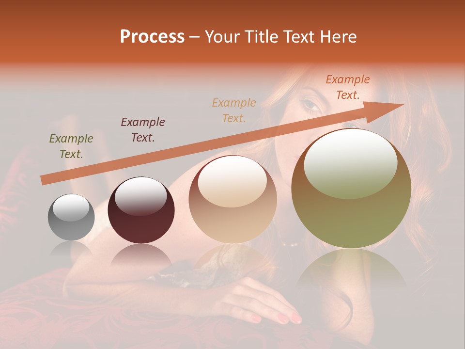 Lingerie Body Blonde PowerPoint Template