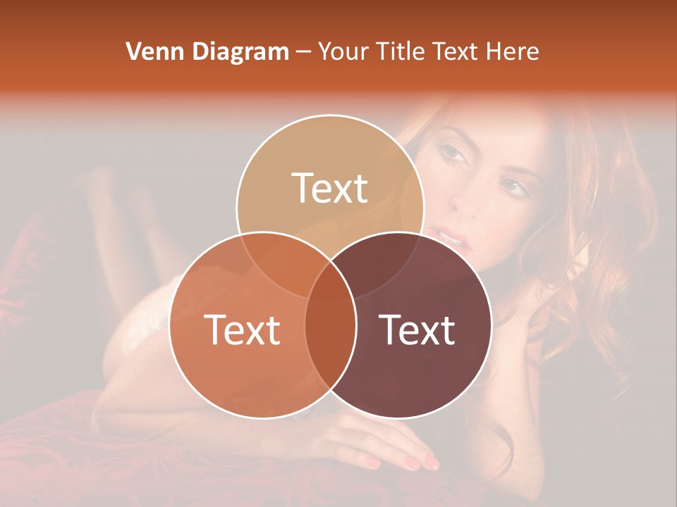 Lingerie Body Blonde PowerPoint Template