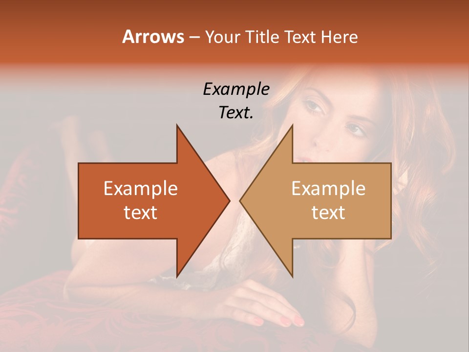 Lingerie Body Blonde PowerPoint Template