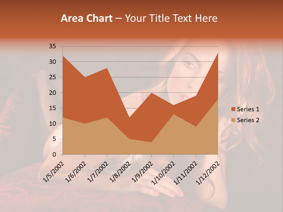 Lingerie Body Blonde PowerPoint Template