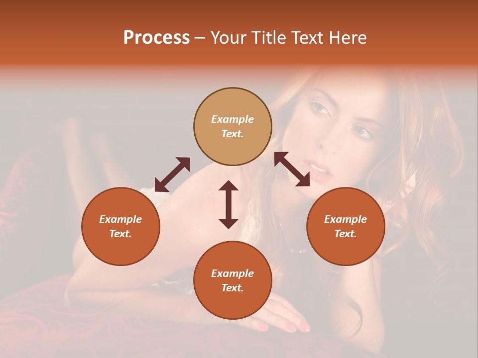 Lingerie Body Blonde PowerPoint Template