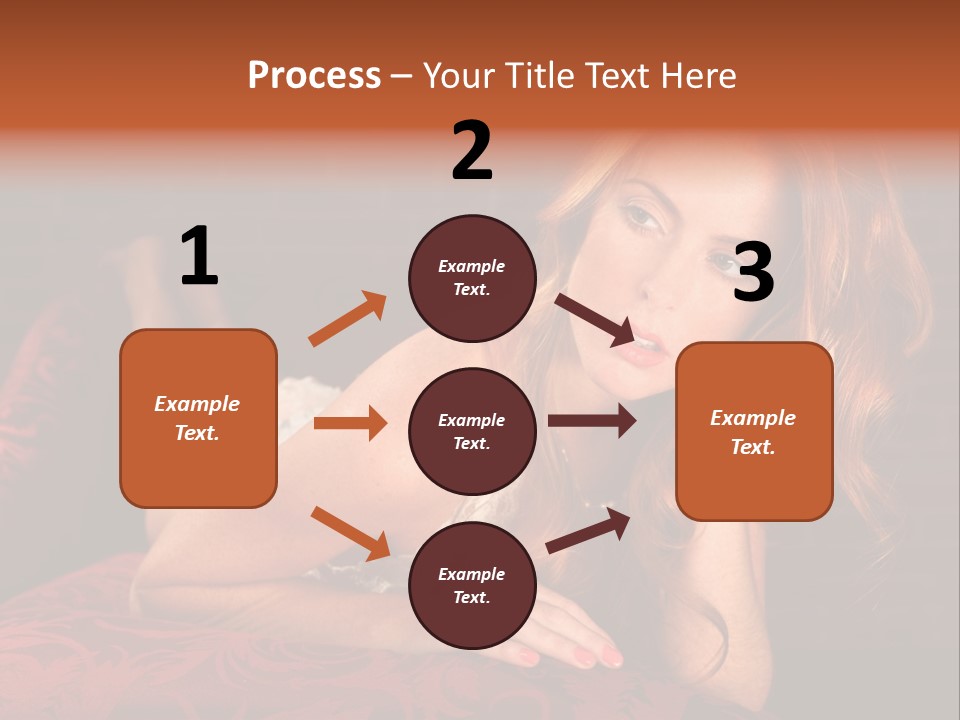 Lingerie Body Blonde PowerPoint Template