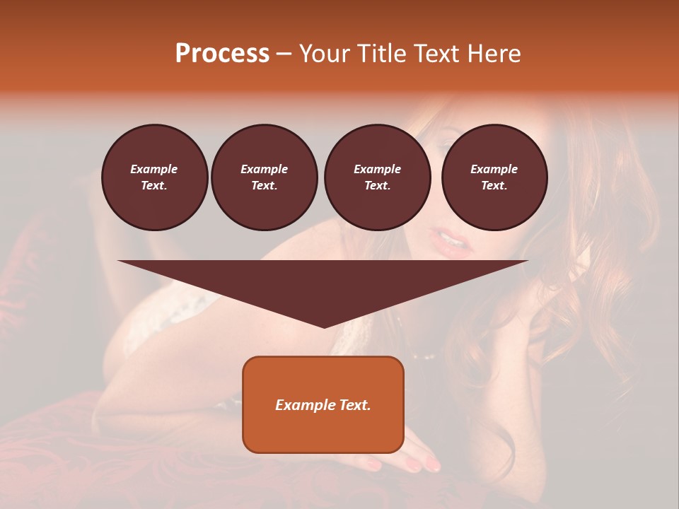 Lingerie Body Blonde PowerPoint Template