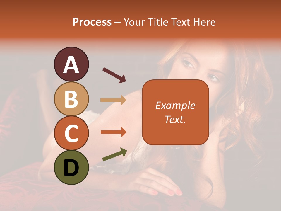 Lingerie Body Blonde PowerPoint Template