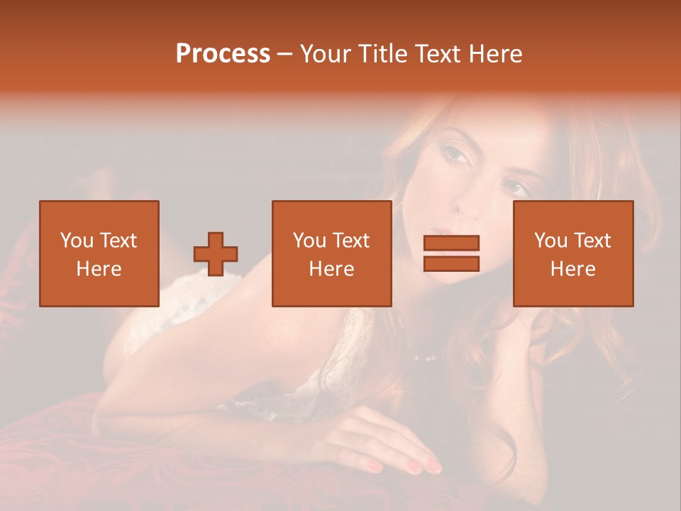 Lingerie Body Blonde PowerPoint Template