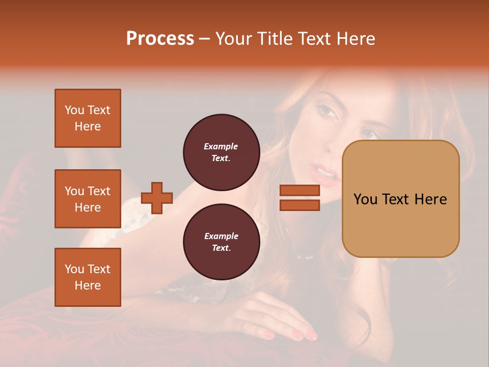 Lingerie Body Blonde PowerPoint Template