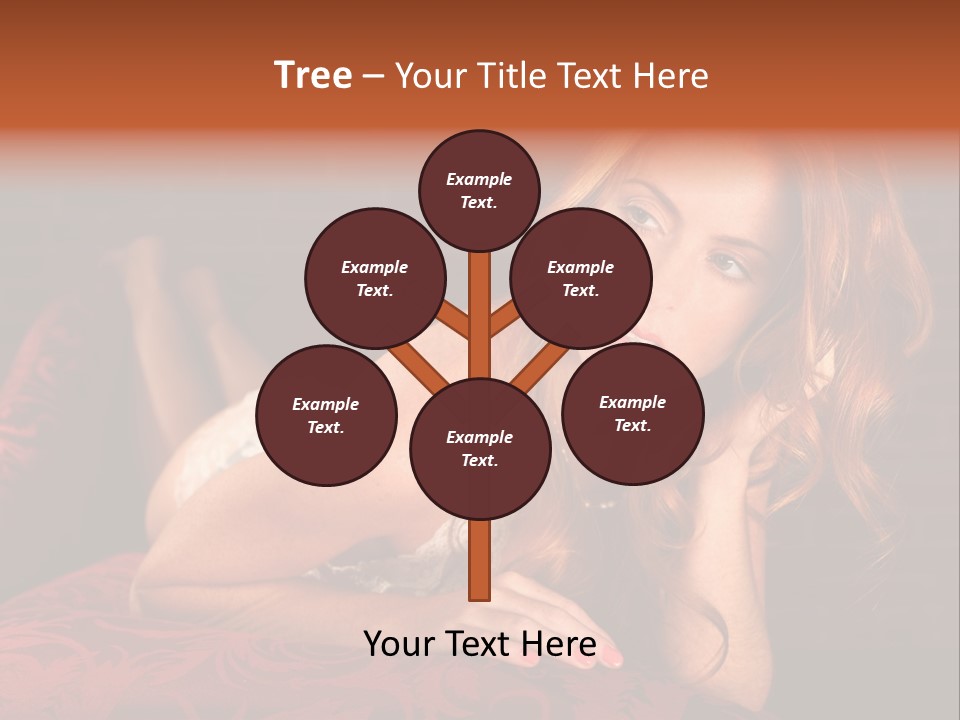 Lingerie Body Blonde PowerPoint Template