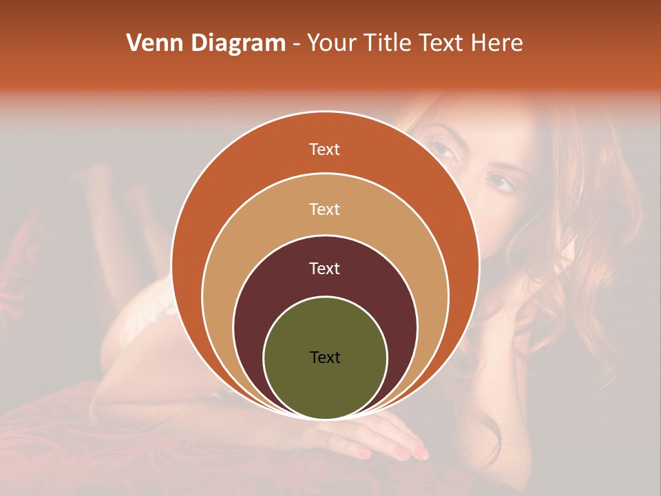 Lingerie Body Blonde PowerPoint Template