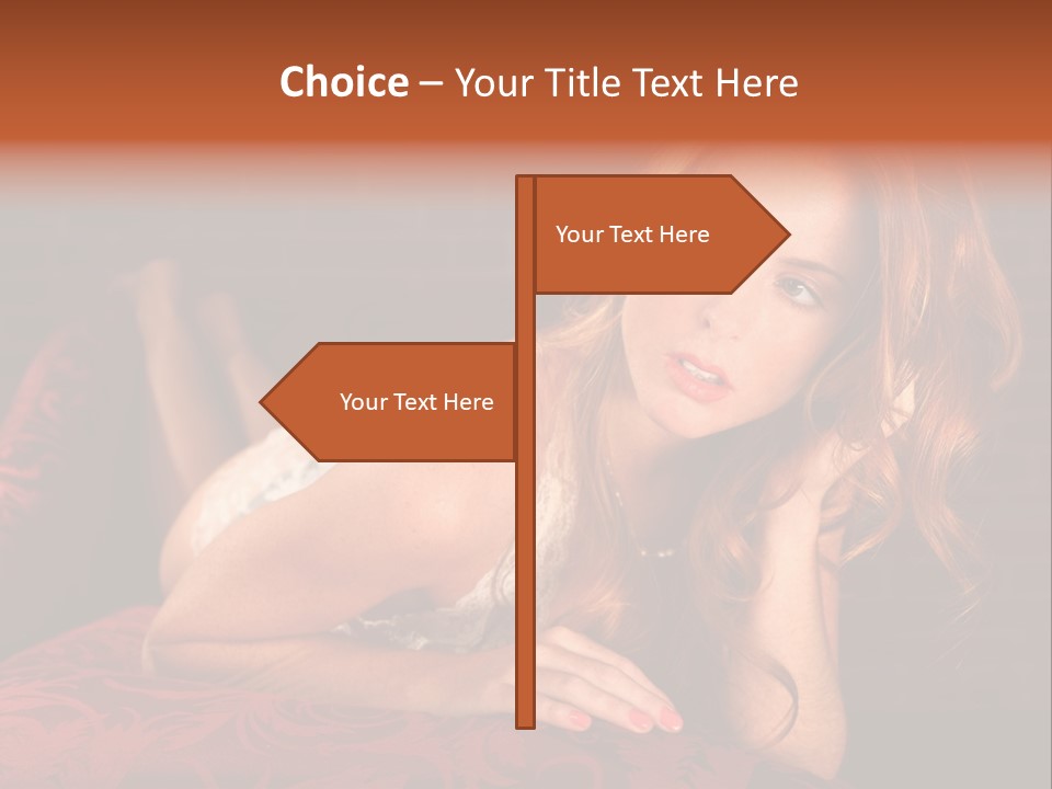 Lingerie Body Blonde PowerPoint Template