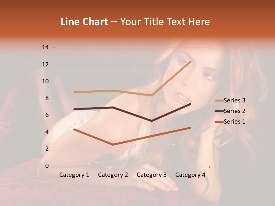 Lingerie Body Blonde PowerPoint Template