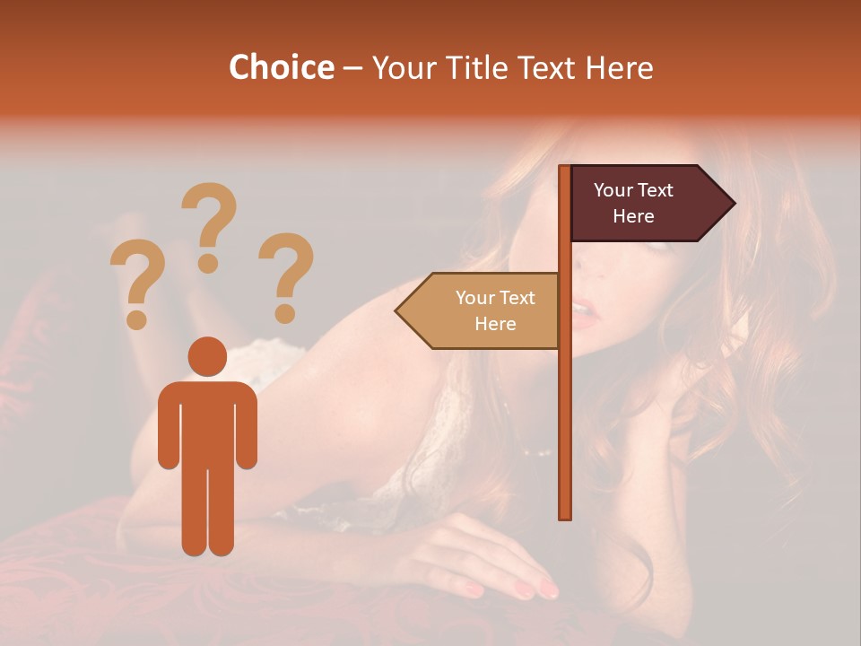 Lingerie Body Blonde PowerPoint Template