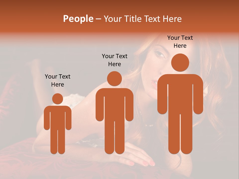 Lingerie Body Blonde PowerPoint Template