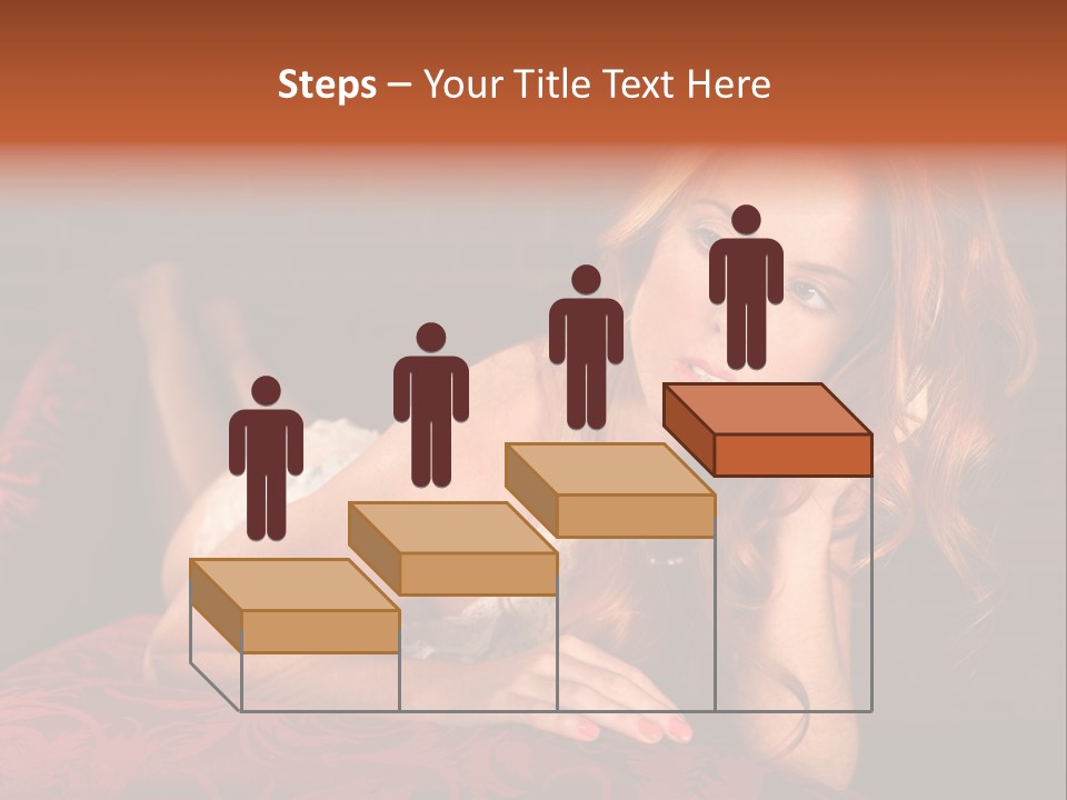 Lingerie Body Blonde PowerPoint Template