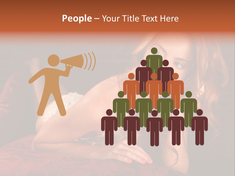 Lingerie Body Blonde PowerPoint Template