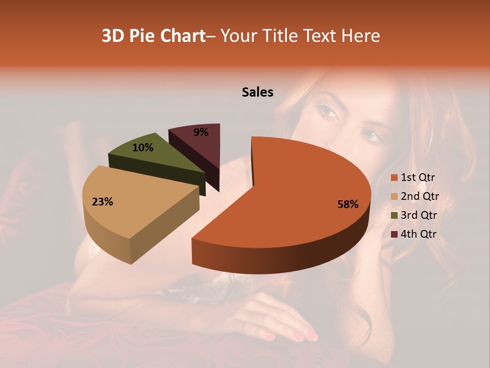 Lingerie Body Blonde PowerPoint Template