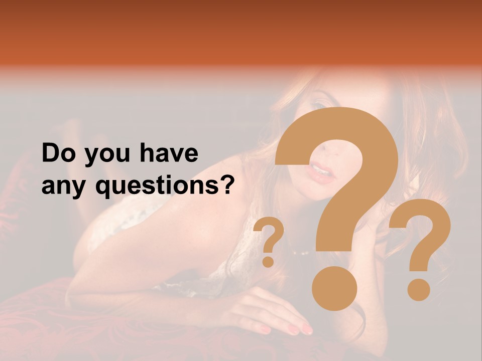 Lingerie Body Blonde PowerPoint Template