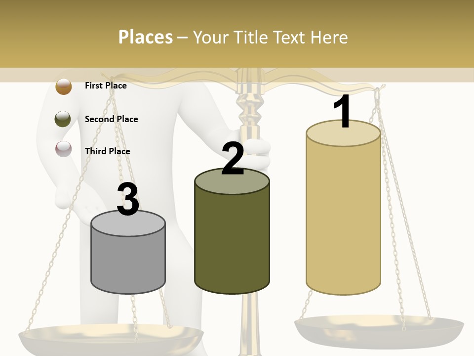 White Isolated Measurement PowerPoint Template