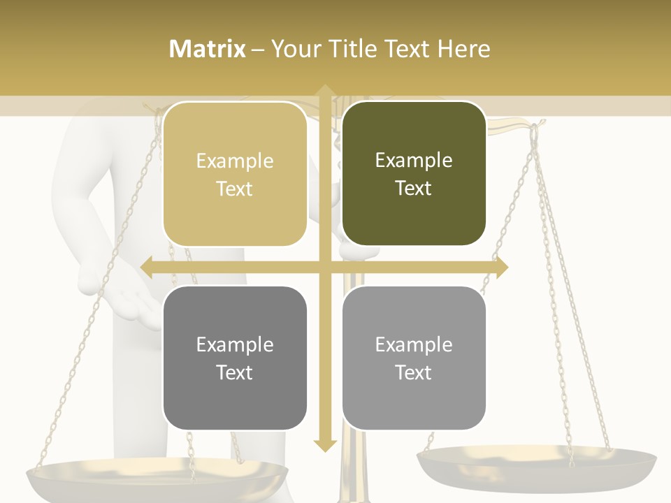 White Isolated Measurement PowerPoint Template