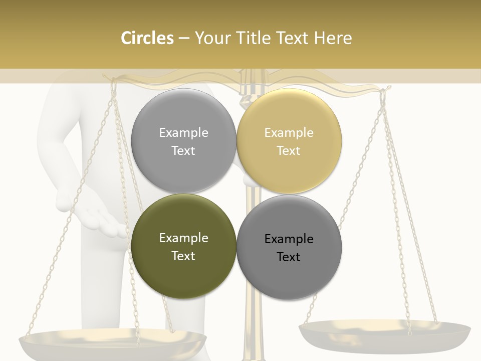 White Isolated Measurement PowerPoint Template