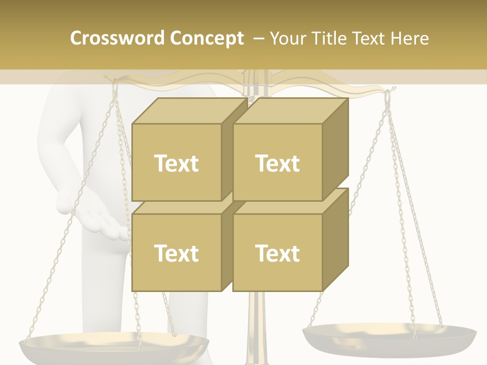 White Isolated Measurement PowerPoint Template
