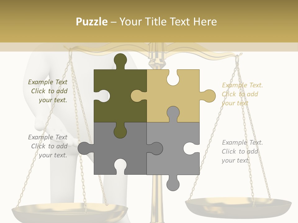White Isolated Measurement PowerPoint Template