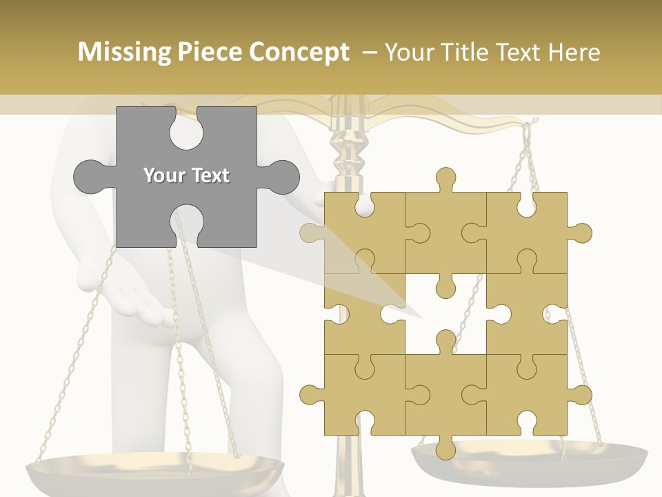 White Isolated Measurement PowerPoint Template