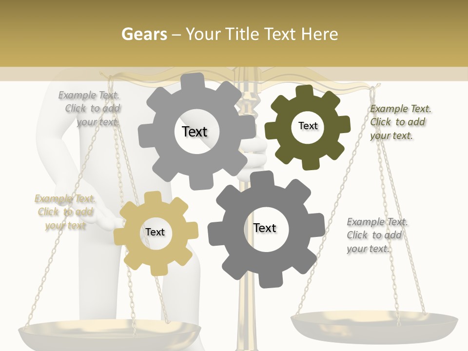White Isolated Measurement PowerPoint Template