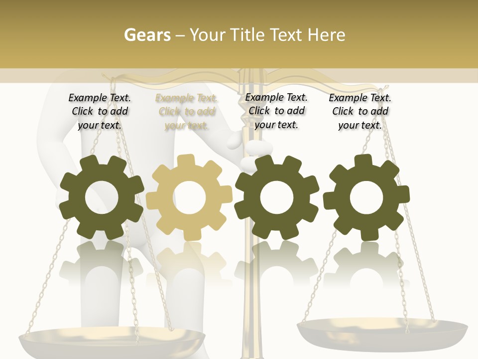 White Isolated Measurement PowerPoint Template