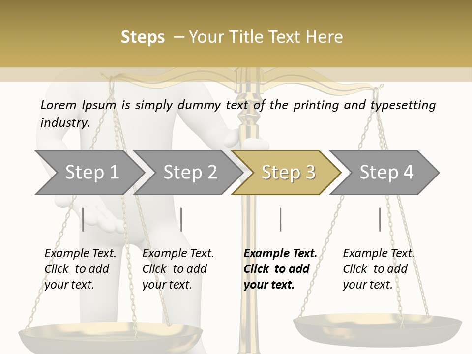 White Isolated Measurement PowerPoint Template