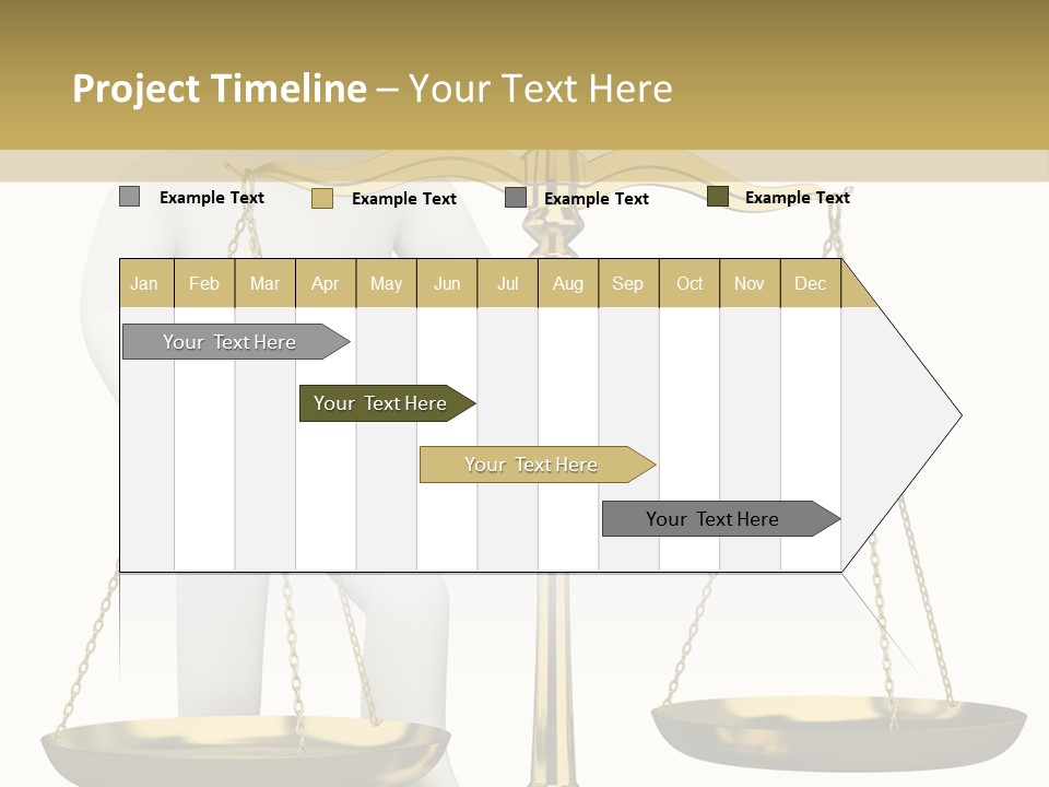 White Isolated Measurement PowerPoint Template