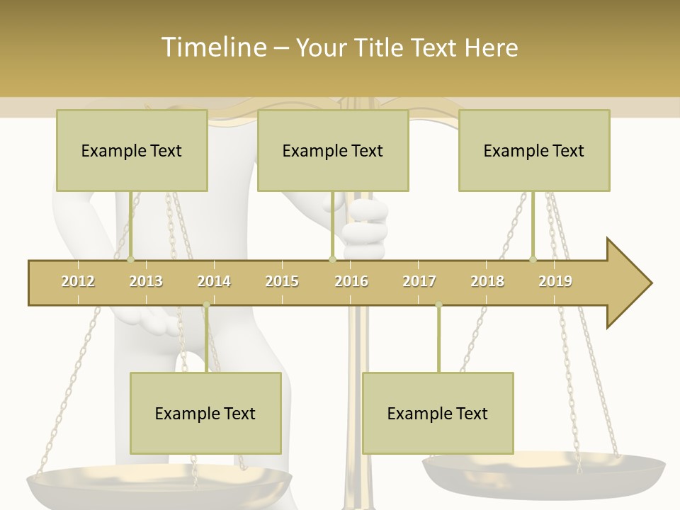 White Isolated Measurement PowerPoint Template