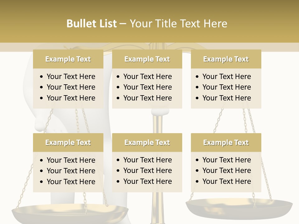 White Isolated Measurement PowerPoint Template