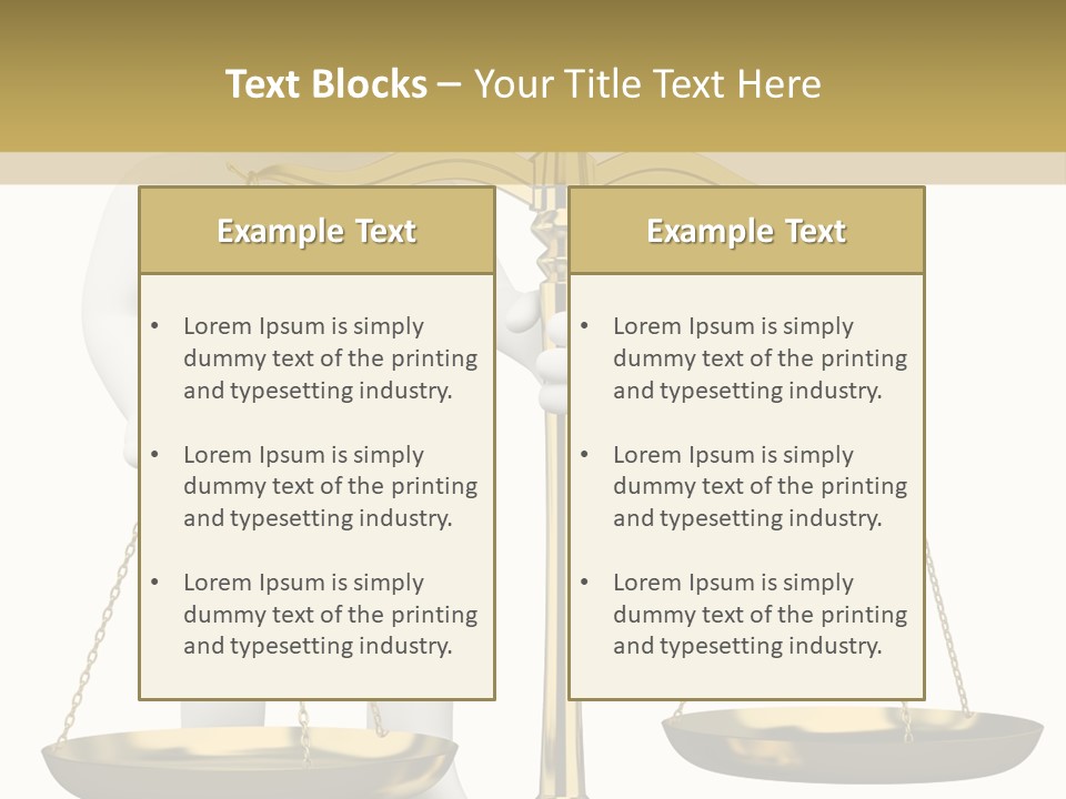 White Isolated Measurement PowerPoint Template