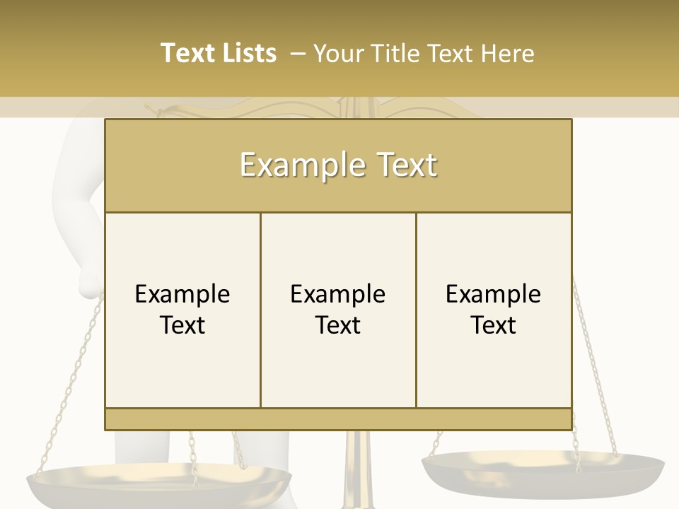 White Isolated Measurement PowerPoint Template