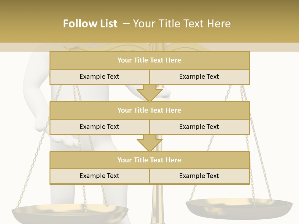 White Isolated Measurement PowerPoint Template