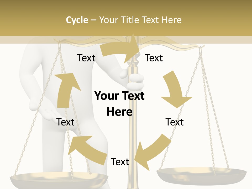 White Isolated Measurement PowerPoint Template