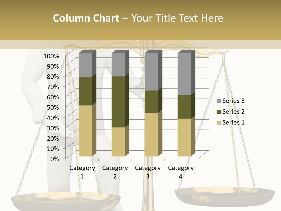 White Isolated Measurement PowerPoint Template