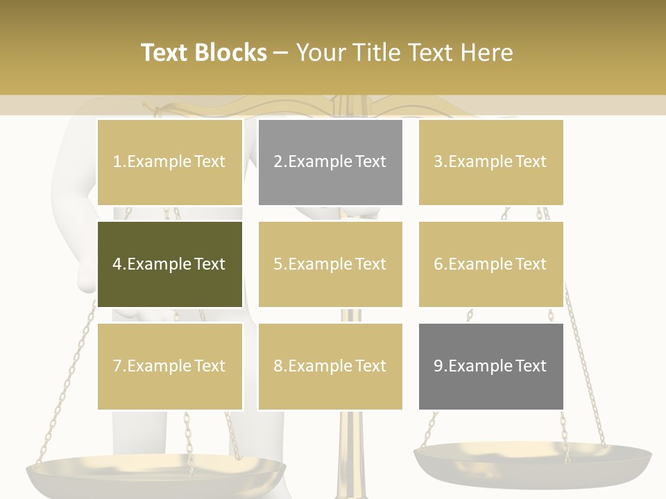 White Isolated Measurement PowerPoint Template