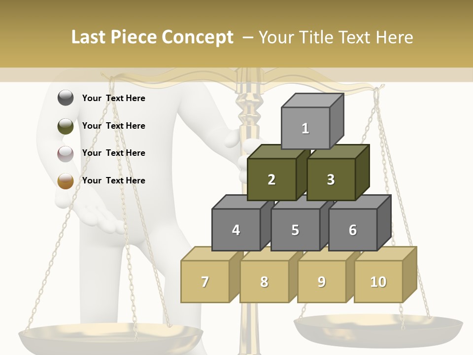 White Isolated Measurement PowerPoint Template