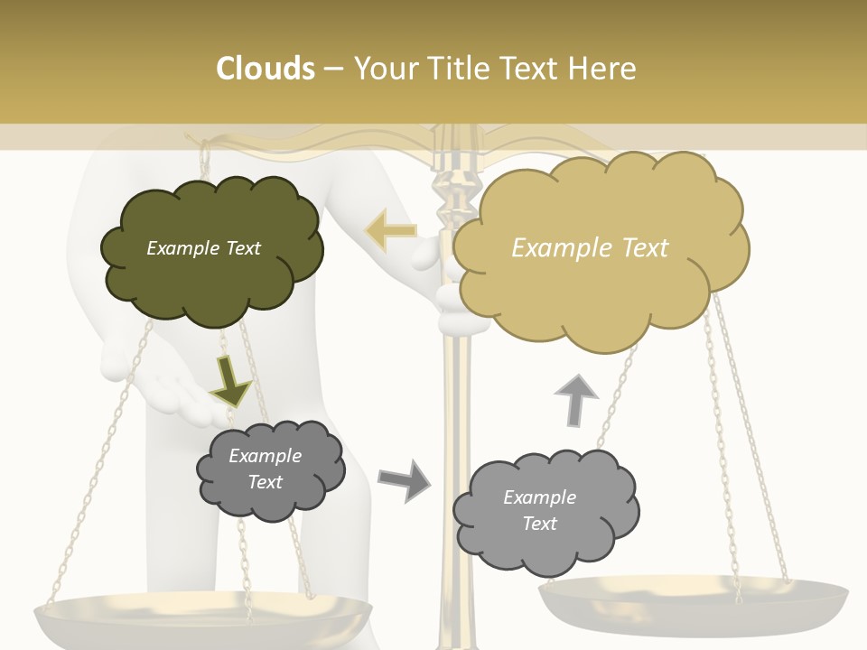 White Isolated Measurement PowerPoint Template