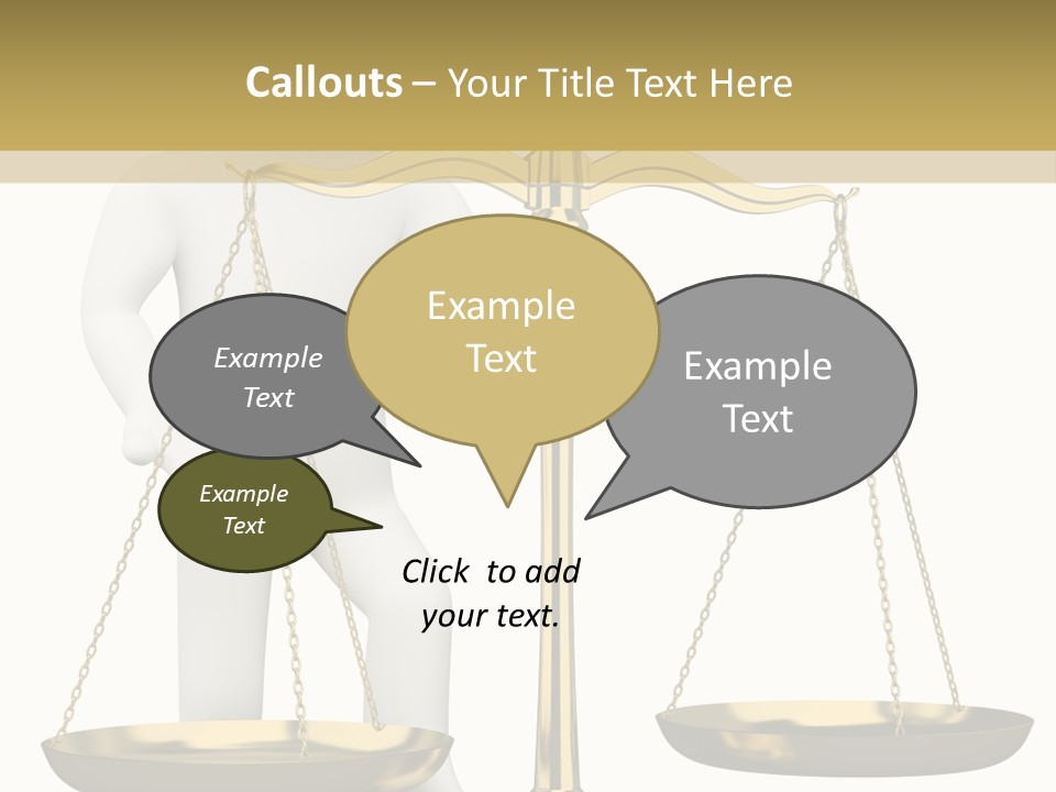 White Isolated Measurement PowerPoint Template