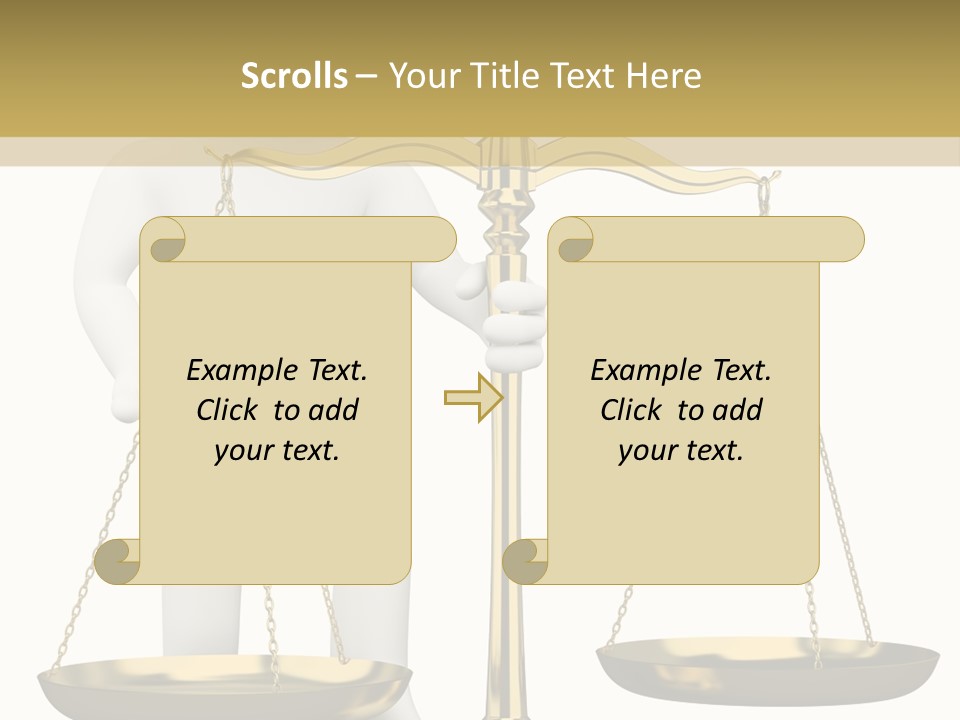 White Isolated Measurement PowerPoint Template