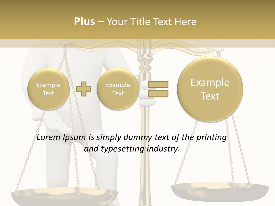 White Isolated Measurement PowerPoint Template