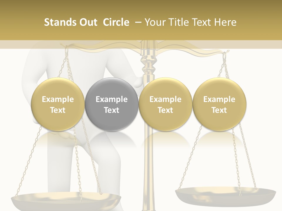 White Isolated Measurement PowerPoint Template