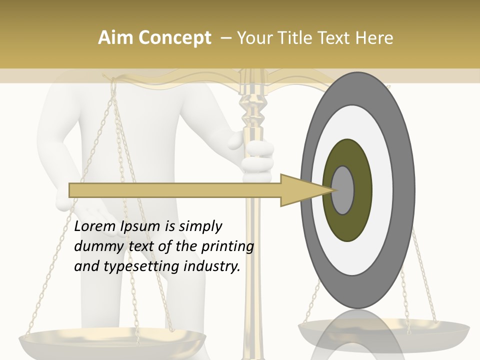 White Isolated Measurement PowerPoint Template