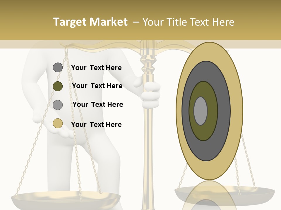 White Isolated Measurement PowerPoint Template
